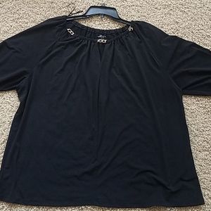 Carmen marc valvo back shirt